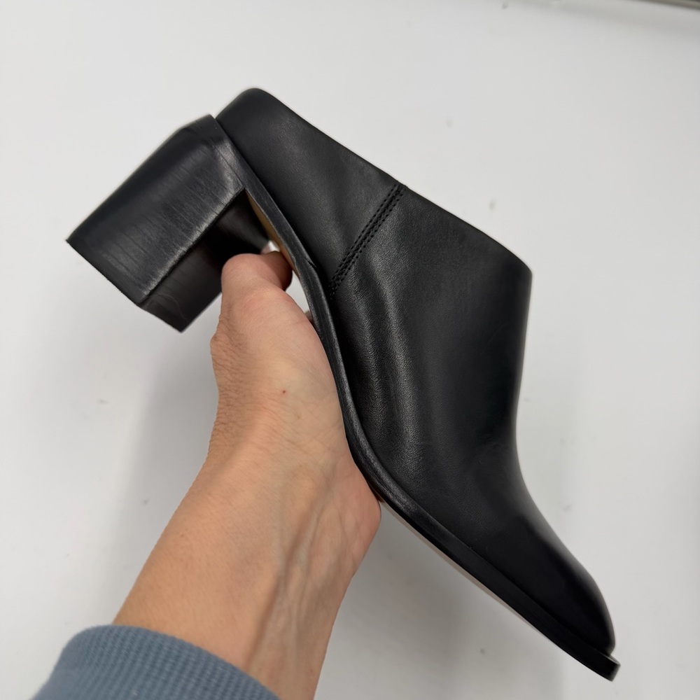 Everlane Black Leather The Outlaw Mule Slide Heel in Size 7.5 - Picture 6 of 15